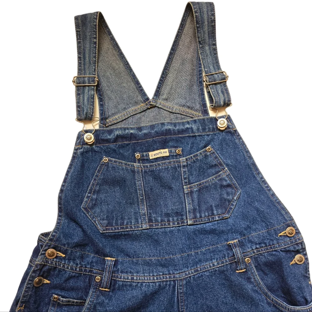 Overalls Router 66 Denim Shorts size L - Picture 4 of 6